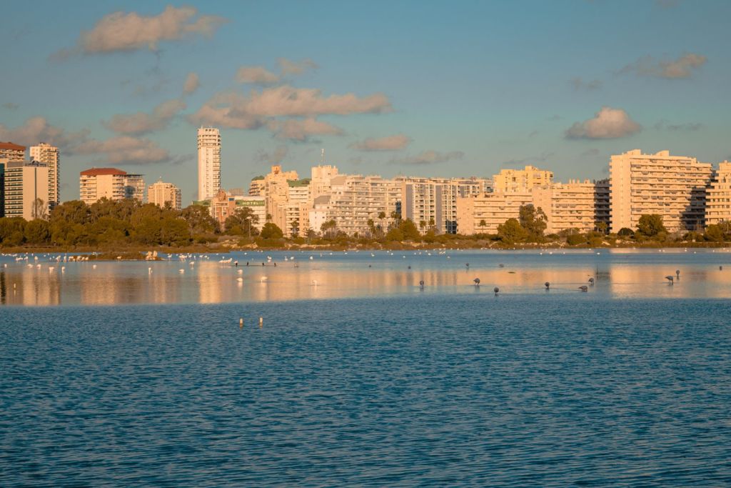 Las Salinas de Calpe al atardecer