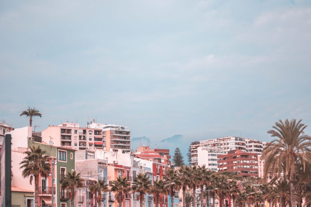 Casas de colores del paseo marítimo de Villajoyosa